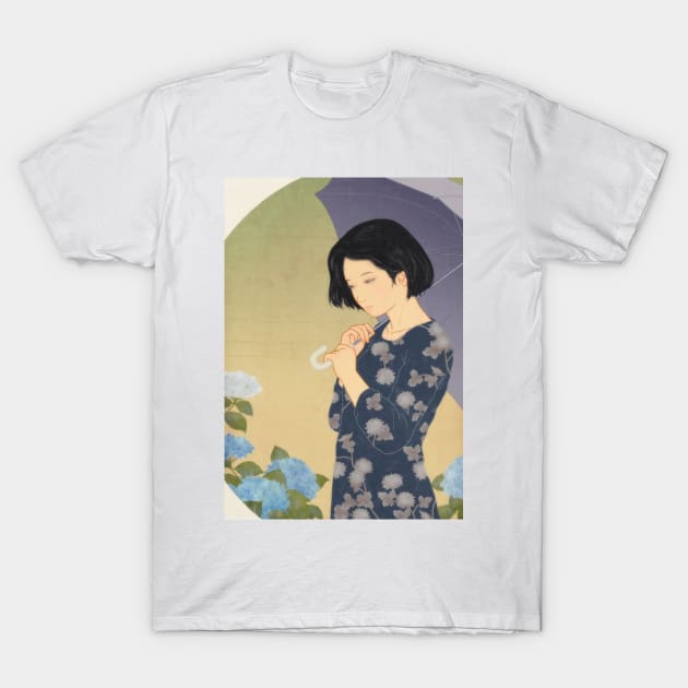 Hydrangea T-Shirt by saitmy